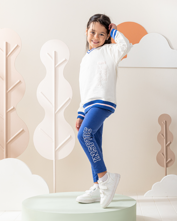 Grl Pwr Awesome Children's Pajamas Girls Sweatshirt and Leggings