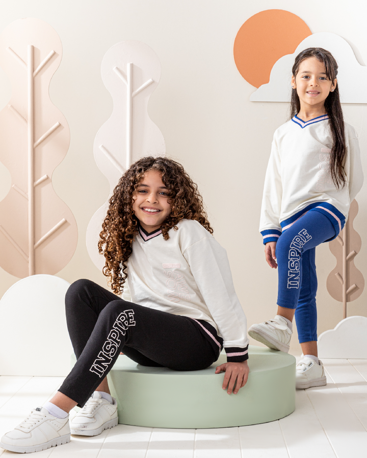 Grl Pwr Awesome Children's Pajamas Girls Sweatshirt and Leggings