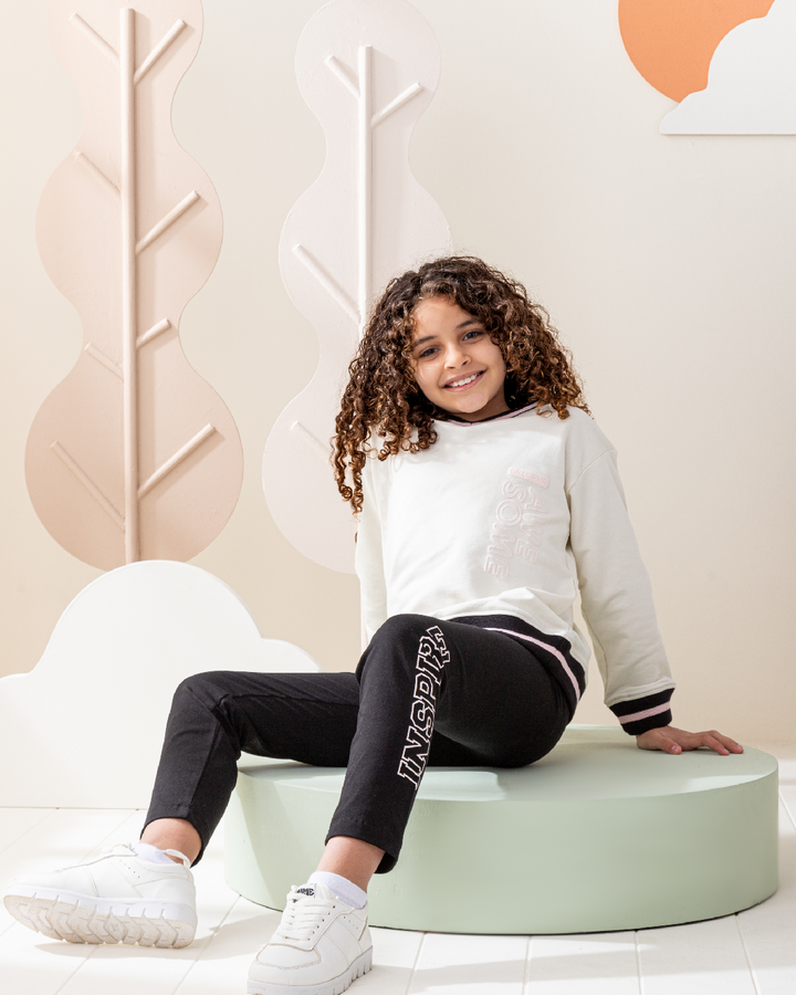Grl Pwr Awesome Children's Pajamas Girls Sweatshirt and Leggings