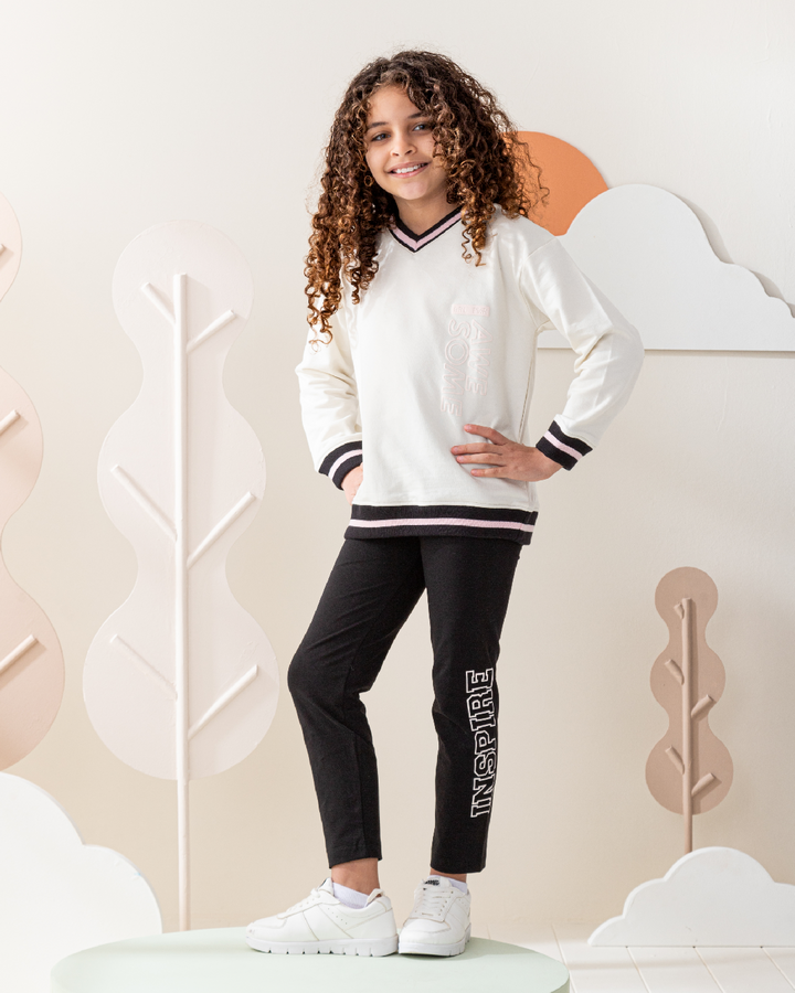 Grl Pwr Awesome Children's Pajamas Girls Sweatshirt and Leggings