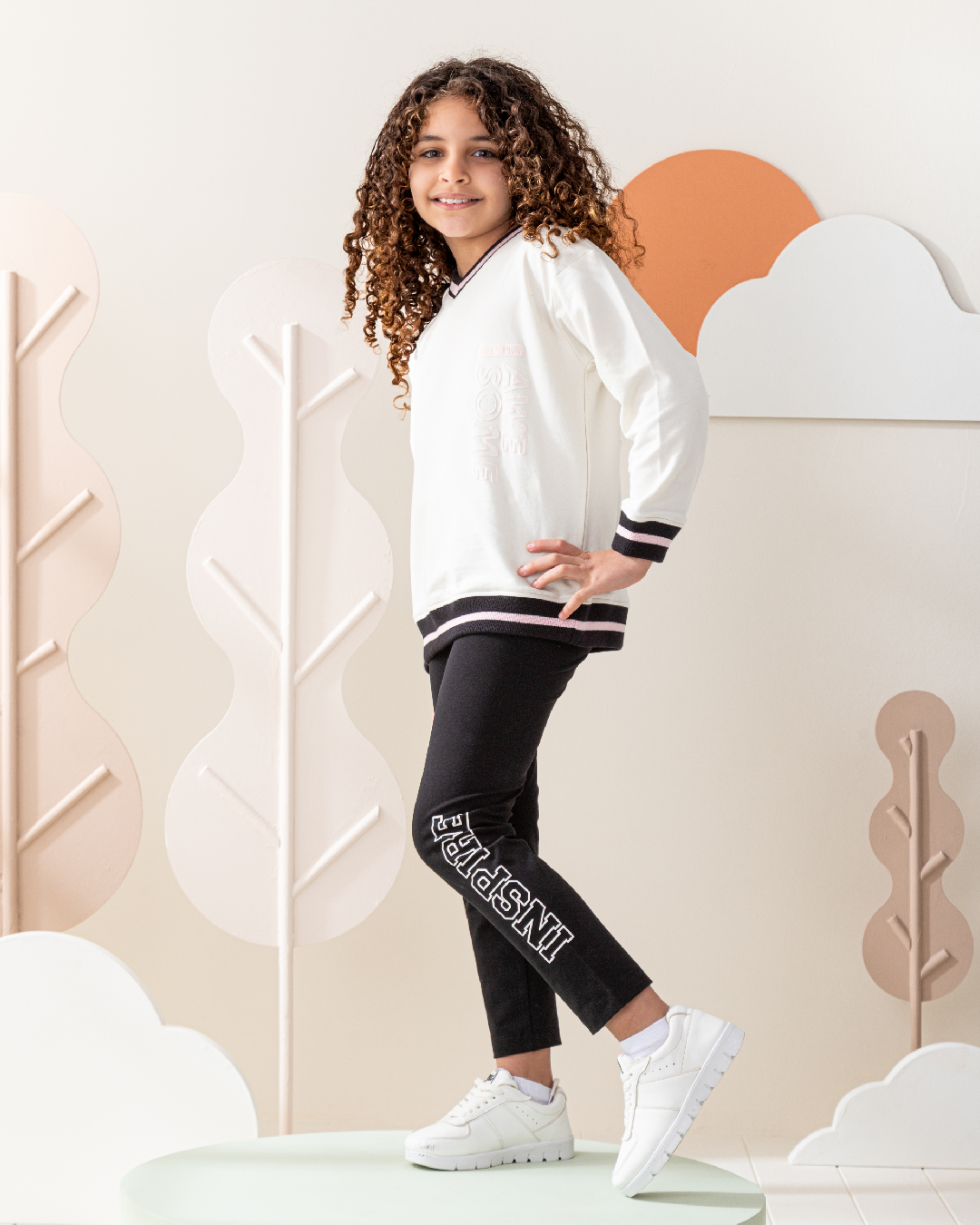 Grl Pwr Awesome Children's Pajamas Girls Sweatshirt and Leggings