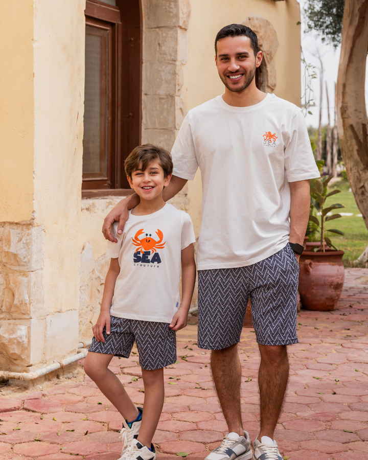 Octopus the sea creature men's pajama shorts